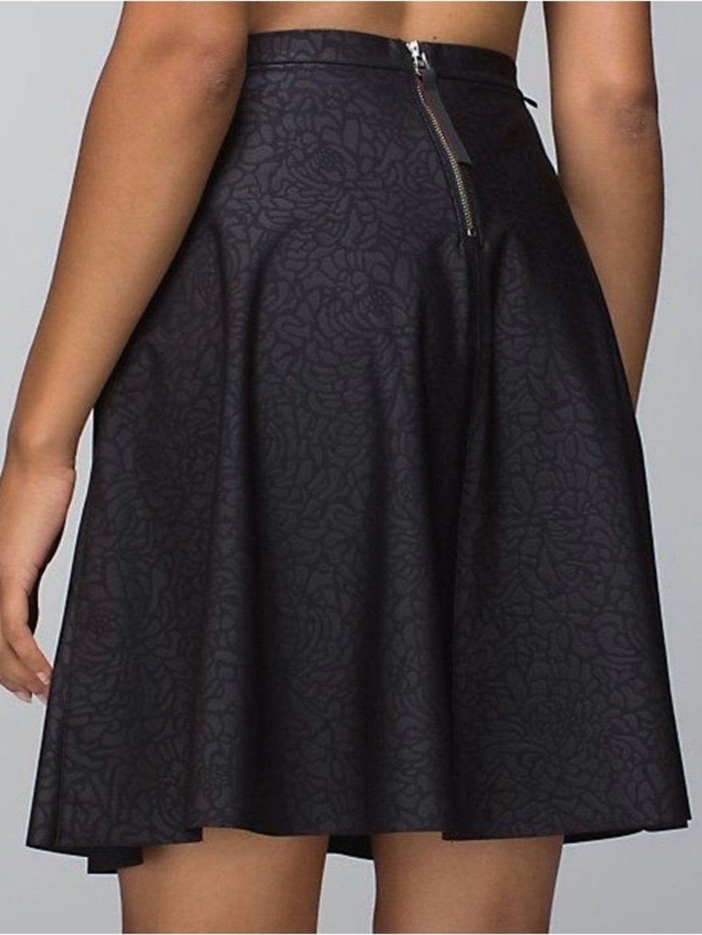 Lululemon Good To Go Skirt Petal Camo Embossed Black